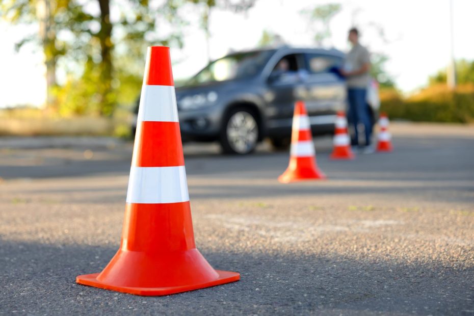 Kursant na placu manewrowym