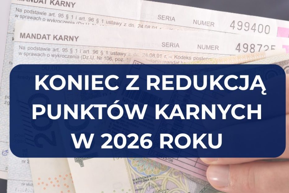 Redukcja punktów karnych od czerwca 2026 roku