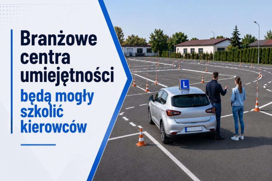 Branżowe centra umiejętności będą mogły szkolić kierowców