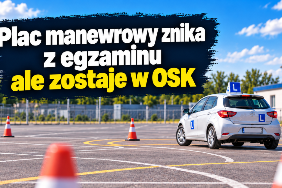 plac manewrowy na egzaminie